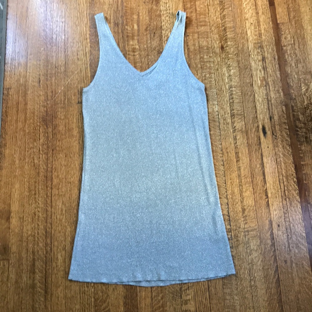 Zadig & Voltaire Silver glitter tank top